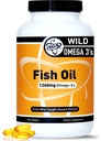 TGS Triple Strength Omega 3 Fish Oil Supplement - 1260 mg EPA DHA for Men & Women - Burpless, Pure Omega 3 Fatty Acids from Wild Alaska Pollock in Triglyceride Form - 180 Capsules, 90 Servisler
