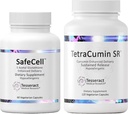 GüvenliCell S-Acetyl Glutathione Supplement for Neuro Health Support & TetraCumin SR Joint Support Supplement, Sustained Release Turmeric Curcumin Metabolite