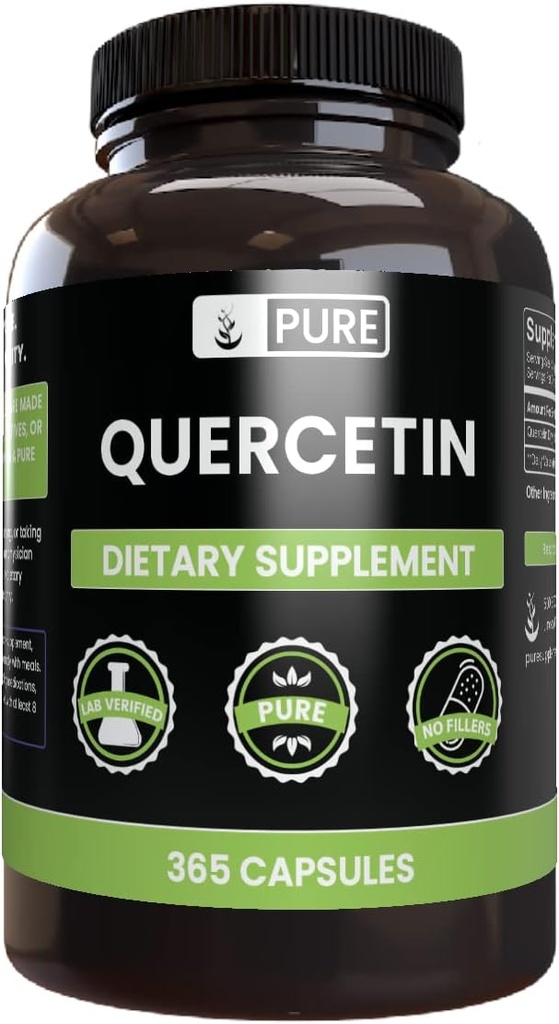 Pure Original Materialss Quercetin (365 Capsules) Her zaman Pure, No Wordss Or Fillers, Lab Onaylandı