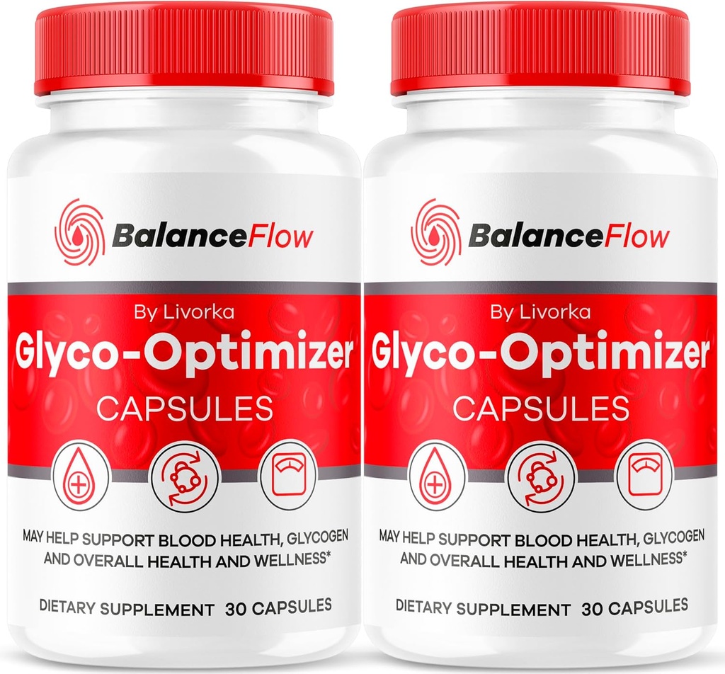 (2 Πακέτο) Βελτιστοποιητής Ισορροπίας Glyco, Ροή Ισορροπίας, Συμπλήρωμα Βελτιστοποιητών Ισορροπίας Glycol, Κάψουλες Υποστήριξης Ισορροπίας, Υποστήριξη Ροής Ισορροπίας Αίματος Προηγμένη Φόρμουλα, 60 Κάψουλες για 2 Μήνες