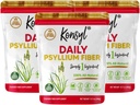 Konsyl Daily Fiber Ψυλλίου, 3 συσκευασία, τσάντα γλουτένης 360g, χωρίς γλουτένη, μη ΓΤΟ, Κίτο φιλικό, άγευστο, εύκολο μίγμα ινών