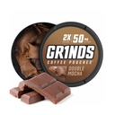 Grinds Coffee Pouches | Double Mocha Flavor | 3 Cans | Brew-Free Coffee Alternative | 18 Pouches Per Can