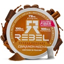 Rebel Nootropic Energy Caffeine Pouches (Cinnamon Mocha) • 100mg Caffeine • Alpha GPC • Huperzine A & Essential Vitamins • Sugar-Free • Coconut Fiber Technology • 15 Pouches Per Can (Pack of 1)