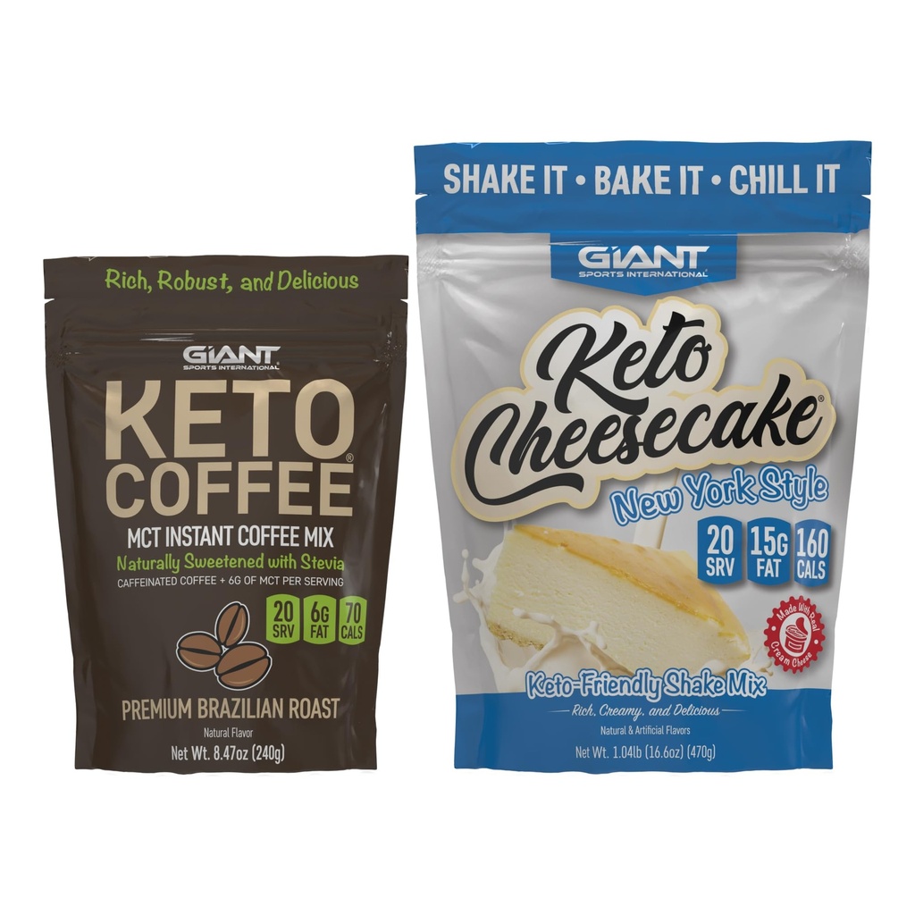 Giant Sports Keto Cheesecake and Keto Coffee