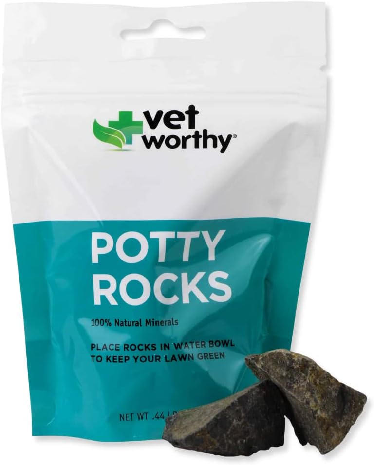 Vet Valuey Potty Rocks for Dogs - Paramanyetik Igneous Rocks - Filtre Out Impurities and Eliminate Urine Lawn - Keeps Your Grass Green - Natural Minerals - All Pets için Güvenli - 200gram