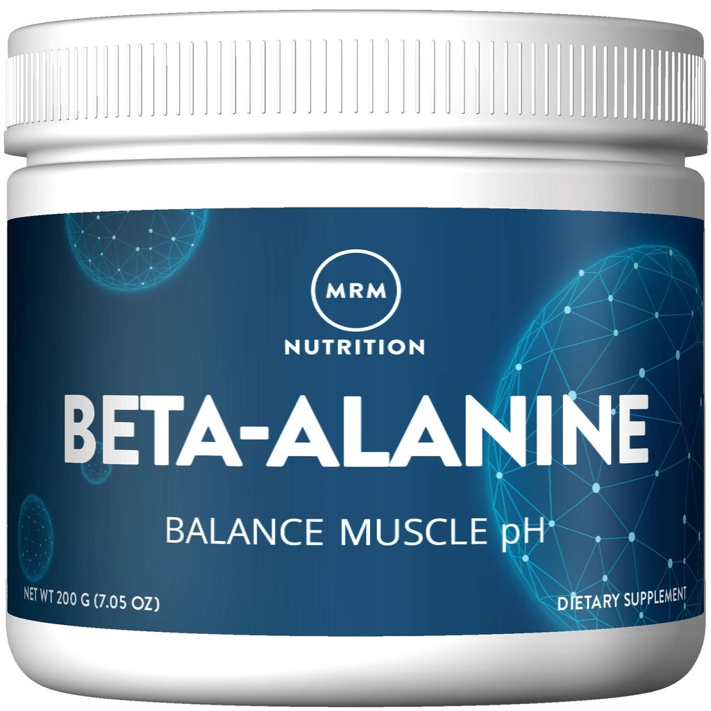 MRM Beslenme Beta-Alanine Toz - Carnosyn® Patented Beta-Alanine Supports Srength, Focus, Muscle growth & Endurance for Women & Men, Vegan, Gluten-Free - 125 Servisler