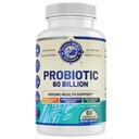 Probiyotik 60 Milyar CFU/g | Immune, Digestive & Gut Health Support | Supports Constipation, Gas & Bloating | All Natural, Dairy Free, Soy Free | 60 Capsules | ABD'de Made.