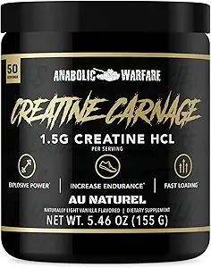 Tinatine Carnage, Kretine HCL, Supports Optimal Strength, Endurance, Muscle Mass ve Hızlı Yük *
