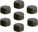 Cadence Travel Containers - Pill Case Set - Μαγνητικές Κάψουλες Ταξιδιών,Καθημερινός Οργανωτής Ιατρικής για Χάπια, Συμπληρώματα, & Βιταμίνες - 7 Flex Smalls (0.56oz) για Εβδομαδιαία Διοργανωτής Χάπια - Ανθρακωρύχος