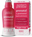 Mother's Promise Prenatal & Postnatal Multivitamin for Women | Sugar Free Liquid Prenatal Vitamins for Women with Folate, Choline & Organic Fruits for Preconception, Gebelik & Hemşire | Vegan