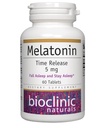 Bioclinic Naturals, Melatonin Time release 5 mg 60 sekme