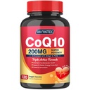 PQ & Shilajit ile CoQ10 200 mg - Bioperine Coenzyme Q10 Supplements - Kalp ve Beyin Sağlığı ve Enerji Verimliliği için Güçlü Antioksit - 120 Veggie Capsules