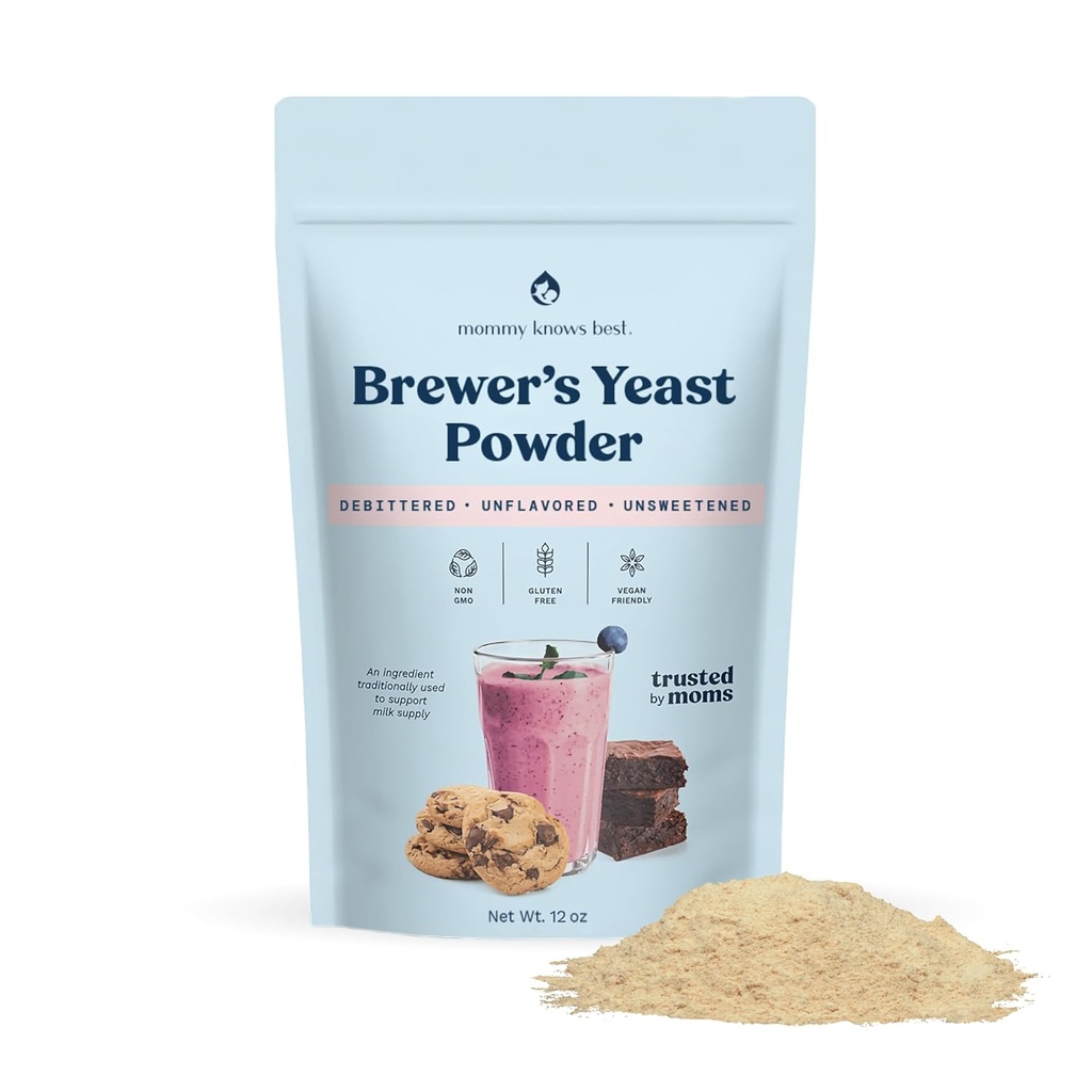 Anne beslenme için en iyi Brewer'in Yeast Tozunu Biliyor | Mild-Tasting, Debittered, Lactation Cookies, Smoothies, Lactation Tarifleri, Gluten-Free, 12 ozz