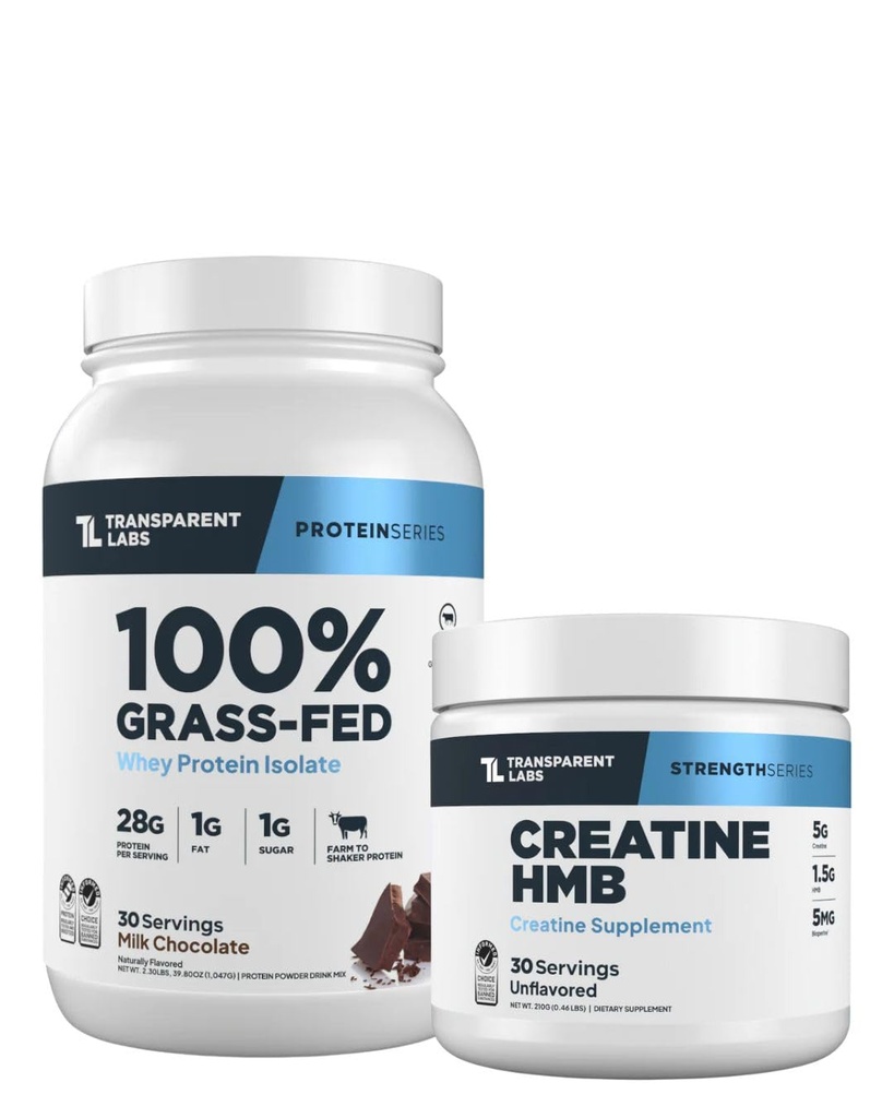 Mix Labs Grass-Fed Whey Protein Isolate, Milk Chocolate, Kretine HMB, Unflavored - 30 Hizmet