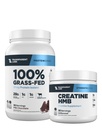 Mix Labs Grass-Fed Whey Protein Isolate, Milk Chocolate, Kretine HMB, Unflavored - 30 Hizmet