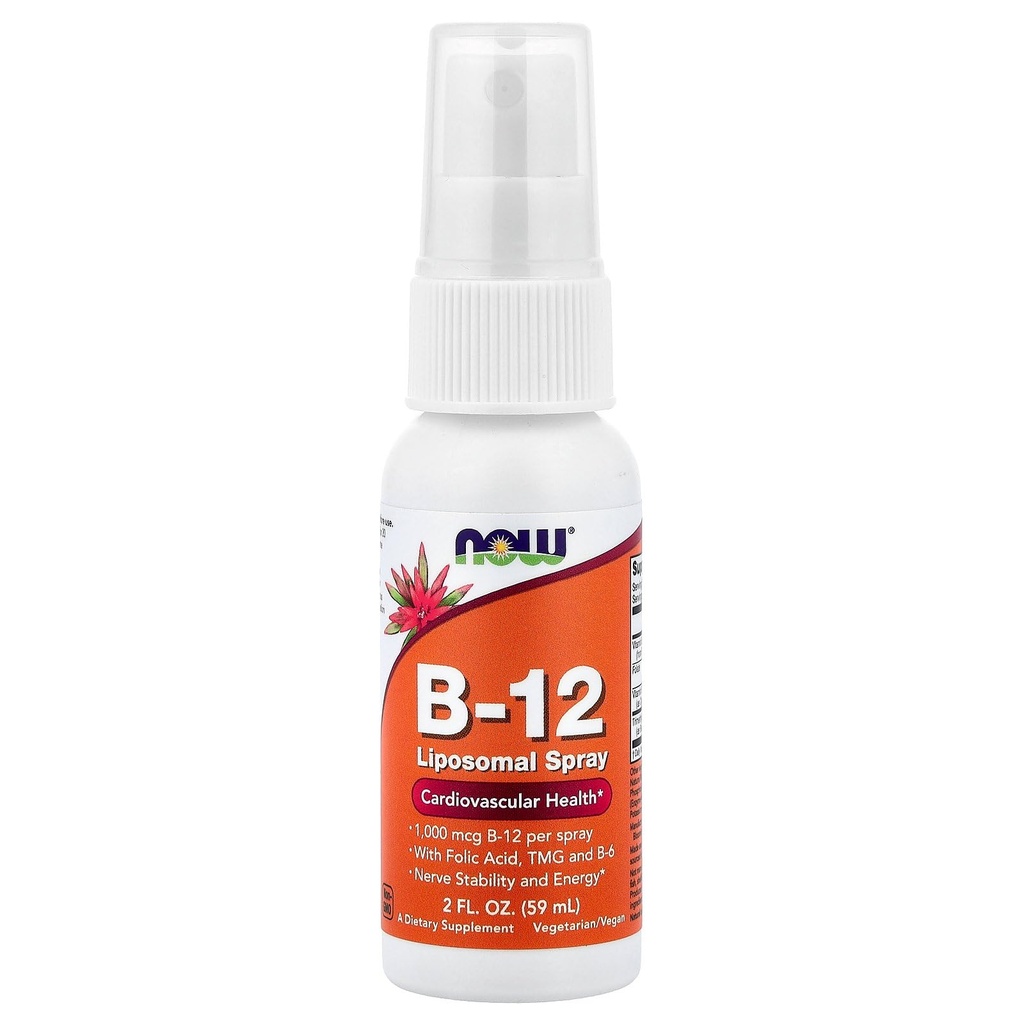NOW Foods B-12 Lipospray, 2 oz Spray