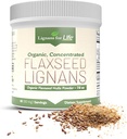 Hayat için Lignans - Doğal Bulk Ground Flaxseed Toz - Omega 3 & 6 Fatty Asits Yüksek Fiber Antioksitleri doldurdu - Sağlıklı Kalp ve Saç, Sağlıklı Immune Sistemi - 60 Sayfa başına 80 mg hizmet
