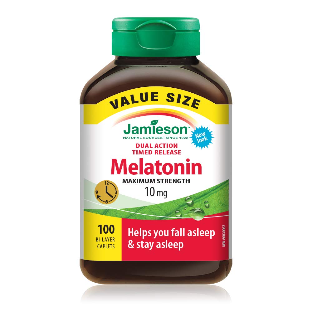Jamieson Laboratories Melatonin Supplement, 10mg, 100 Count