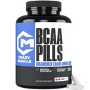 Çılgın Kas 3000 mg BCAA Pills (80 Gün Supply) ile En İyi 2:1 Branşlı Zincirin Analizi ve Büyüme, Pill Için 1000 mg BCAAs ( BCAA Capsules) 240 Tabletler