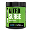 Jacked Factory NITROSURGE Preworkout Supplement - Ενεργειακό Booster, Instant Strength Gains, Clear Focus & Intense Pumps - ΟΧΙ Booster & Ισχυρή Preworkout Energy Powder - 30 Servings, Blue Raspberry