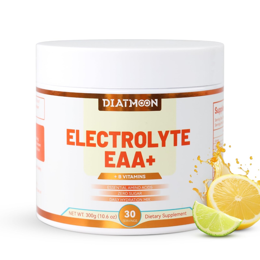 EAAs Ηλεκτρολυτές σκόνης, Essential Amino Acids συμπλήρωμα, EAA & BCAA σκόνη, με B-Vitamins και Ορυκτά – Συμπλήρωμα ποτού ενυδάτωσης, Keto Friendly, No Sugar- 30 Σερβιέτες