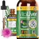 Rejuvica Health VitaLiver | Liver Cleanse & Detox Drops | Milk Thistle, Artichoke, Chanca Piedra & Dandelion Ekstraksiyon | Fatty Liver Support For Men & Women | 1+ Ay Supply