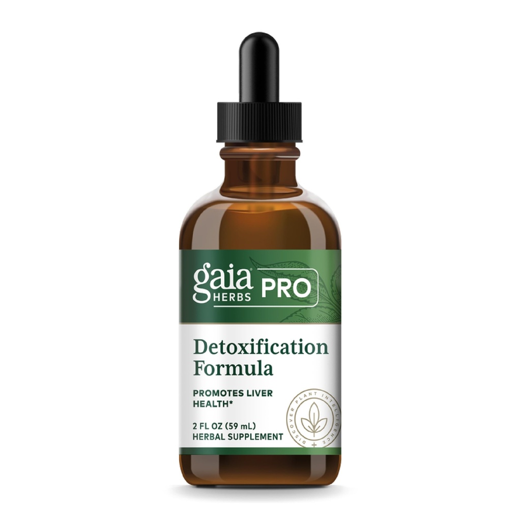 GAIA HERBS PRO Detoxification Formula - Liver Health & Detoxification* - Süt Butle, Sarı Dock & More - 2 fl oz (30 hizmet)