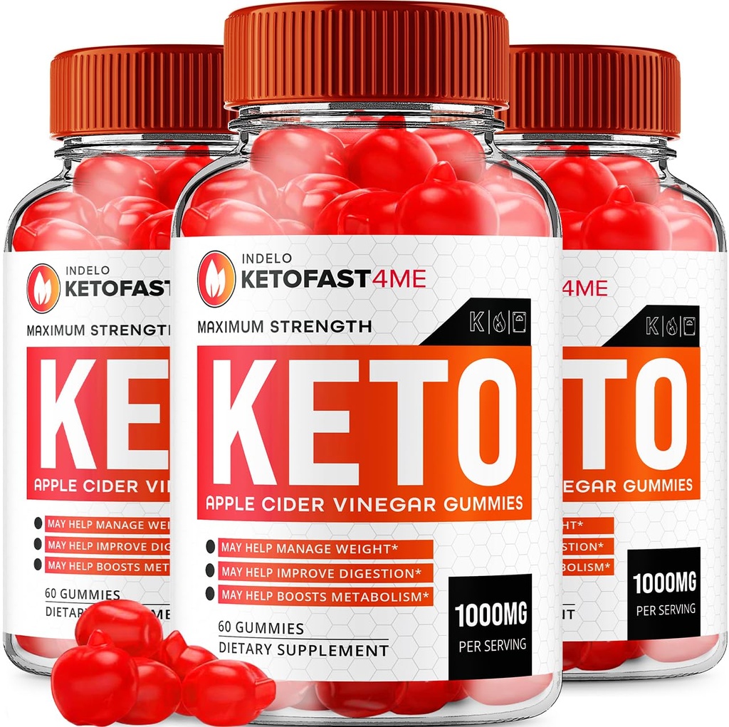 (3 Pack) KetoFast4Me ACV Gummies Advanced, KetoFast 4 Me ACV Gummies Apple Cider Vinegar Chem 4 Me ACV Kilo Yönetimi Gummies DW4Me Yorumlar B12 Keto+acv, 1000 mg (180 Gummies)
