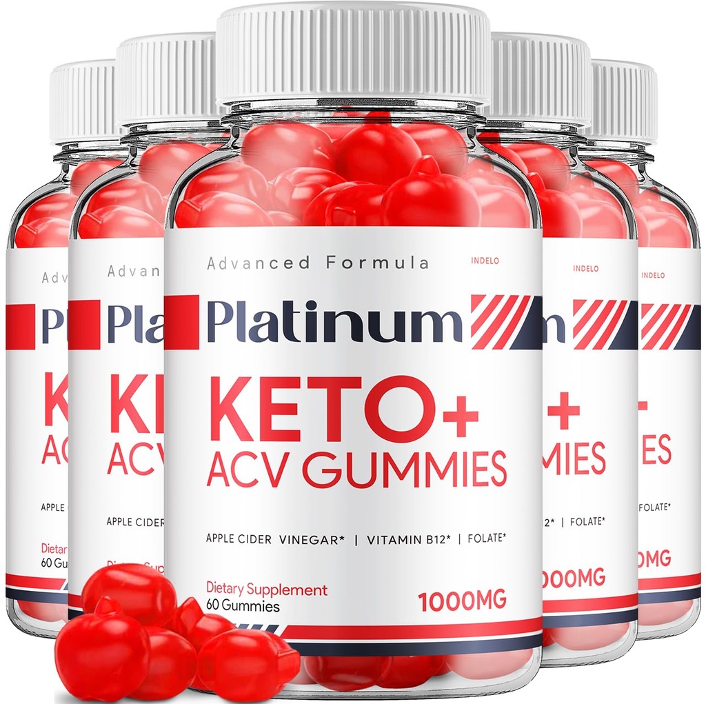 (5 Pack) Platinum Keto ACV Gummies - Gelişmiş Formula Platinum Keto Plus ACV Gummies Apple Cider Vinegar Platinum ACV Gummies Diyetary Supplement Yorumlar Erkekler Kadınlar (300 Gummies)