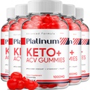 (5 Pack) Platinum Keto ACV Gummies - Advanced Formula Platinum Keto Plus ACV Gummies Apple Cider Vinegar Platinum ACV Gummies Συμπλήρωμα διατροφής Κριτικές Άνδρες Γυναίκες (300 Gummies)