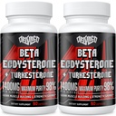 1400 mg Beta Ecdysterone ve Turkesterone Supplements, Maximized 98 Beta Ecdysterone & 20 Turkesterone Tür Mass,Strength, Protein Synthesis, 120 Capsules