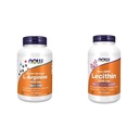 Şimdi Tamamlar, L-Arginine 1000 mg, Nitrik Oksit Precursor*, Amino Asit, 120 Tablet & Supplements, Lecithin 1200 mg ile Doğal Occurring Phosphatidyl Choline, 200 Softgelsor