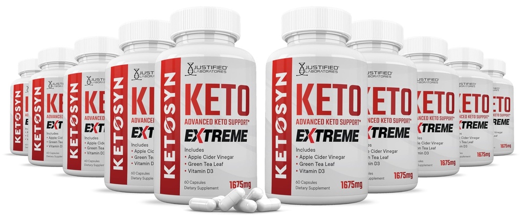 (10 Pack) Ketosyn Keto ACV Extreme Pills 1675 MG Chem Support Mix Capsule Alternative to Zhong ACV Gummies Formulated with Apple Cider Vinegar Ekstra Virgin Zeytinya Toz Yeşil Çay 600 Capsules