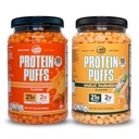 Twin Peaks Low Carb, Keto Friendly protein Puffs, 1 Jug, Parmesan Flavor Puffs + 1 Jug Nacho Cheese Flavor Puffs