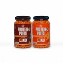 Twin Peaks protein Puffs Diversity Pack (Nacho Cheese & Mesquite Barbecue) – Keto Friendly, Low Carb Snack (300g each), 21g Protein, 2g Net Carbs, Crunchy High-Protein Snack