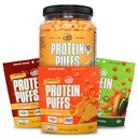Twin Peaks Low Carb, Keto Friendly protein Puffs, Par Parmesan (300g, 21g protein, 2g Carbs) + Twin Peaks Materialss Low Carb, Keto Friendly protein Puffs, (Variety Pack, 2.1 Ounce), 2 hizmet,