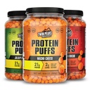Twin Peaks Low Carb, Keto Friendly protein Puffs, (Mesquite Barbecue + Nacho Cheese + Jalapeno Cheddar)