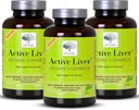 Yeni Kuzey Active Liver Gummies, Milk Thistle, Artichoke & Turmeric Supplement, Natural Peach & Mango Flavor, Sugar Free & Vegan, 60 (Paket 3 )