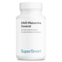 Supersmart DAO Histamine Control (High Potency) - Micro-Encapsated Pea Sprouts DAO Enzyme - Quercetin & Vitamin C - Diamine Oxidase Supplement | Vegan - 60 Vegetarian Capsules
