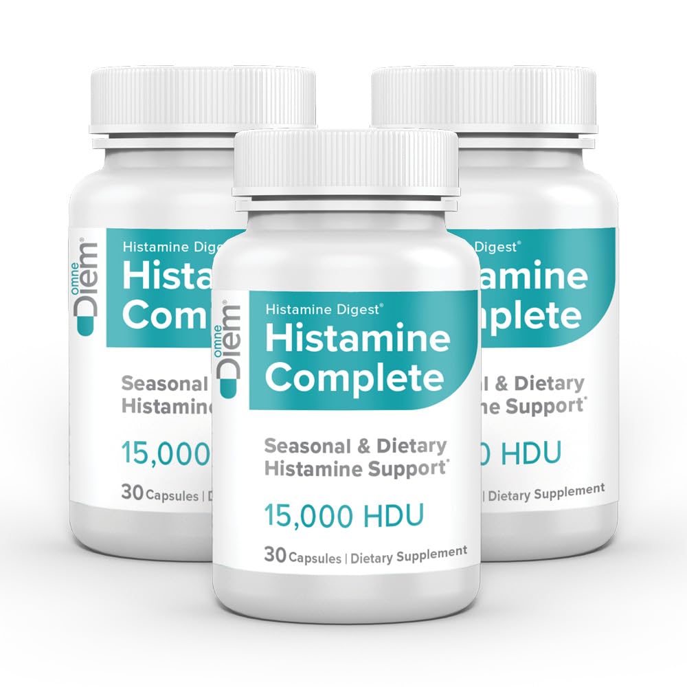 Omne Diem Menopause Tamam DAO Plus Hormon Destek Tamam - Diamine Oxidase (DAO) Enzyme + Estro8PN Hops, Citicoline, Flaxseed & Black Cohosh - 30 Capsules (90)