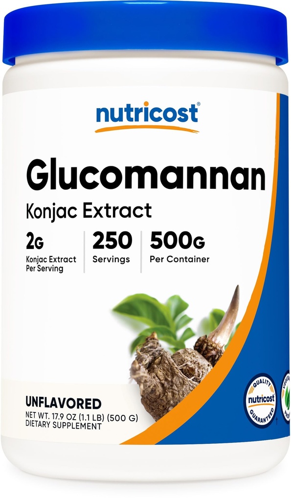 Nutricost Glucomannan Toz 500 Grams