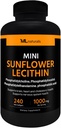 ML Naturals Mini Sunflower Lecithin 240 Softgels. Phosphatidylcholine, Phosphatidylinositol, Phosphatidylthanolamine, Phosphatidic Acid, NSF-Cerized & cGMP-Compliant