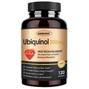 ZEBORA Ubiquinol CoQ10 300 mg Softgels, 4-in-1 Kalp ve Vascular Sağlığı için Güçlü Antioksi, Temel Enerji Üretimi, Max Abxia Active Form of CoQ10, 120 Softgels