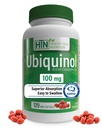 Health Thru Nutrition Ubiquinol 100mg 120 Mini Softgels as Kaneka QH Reduced CoQ-10 | 3rd Party Tested | Enhanced Bioavailability | Cardiovascular & Mitochondria Function Support | Non-GMO