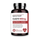CoQ10 400mg Softgels, BioPerine για Καλύτερη Απορρόφηση + L-Καρνιτίνη, PQQ & Omega3s, Αντιοξειδωτικό για την Υγεία της Καρδιάς & Παραγωγή Ενέργειας, Συνένζυμο Q10 Βιταμίνες και Συμπληρώματα, 120 Μερίδες