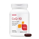 GNC CoQ-10 400 mg - Kalp Sağlığı ve Hücre Enerji Desteği Diyeti Tamam - Sağlıklı Kartiovasküler Sistem - Swallow Softgels - Gluten-Free - 60 Count (60 Hizmet)