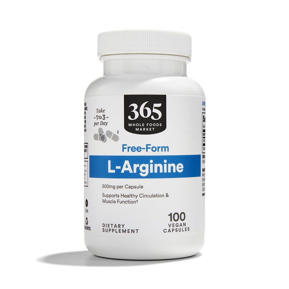 365 από το Whole Foods Market, L Arginine 500Mg 100 Veggie Caps