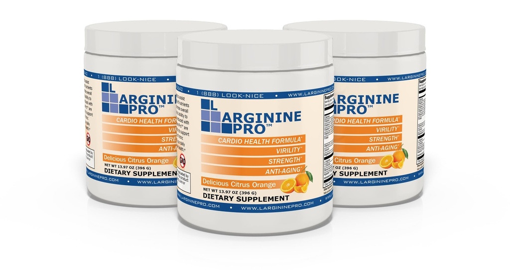 L-ARGININE PRO | 5,500 mg L-Arginine Plus L-Citrulline 1,100 mg Orange Toz İçecek Mix Supplement for Artan Nitrik Çimento Prodüksiyonu için Tamamlandı