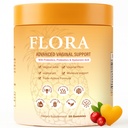 Flora Plus Probiyotik Gummies for Women, Advanced Vaginal Support Probiyotiks Gummies, Ph Balance, Sağlıklı Vaginal Odor & Flora, Pineapple, 60(1) Count