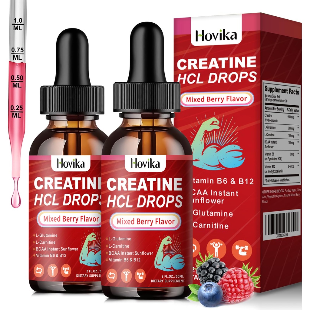 Erkekler ve Kadınlar için C-Carnitine, L-Glutamine, BCAA, B12 & B6, Kas Büyüme ve Kurtarma için Karma Berry Flavor Flavor, 4 Fl Oz